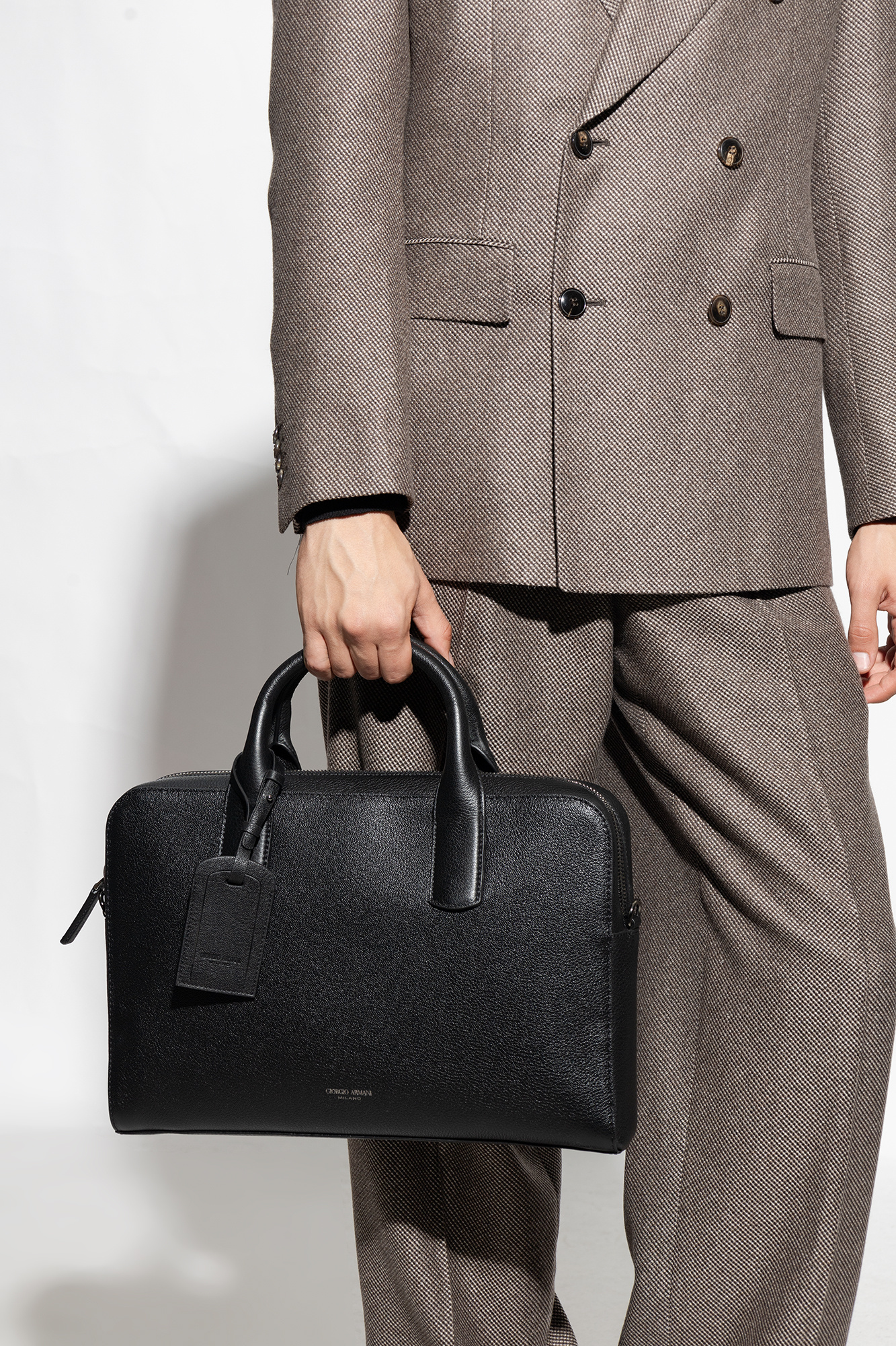 Armani cheap collezioni briefcase